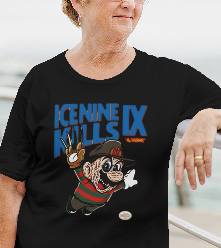 Ice Nine Kills IX The American Nightmare Freddy Krueger Mario Horror Mashup T-Shirt