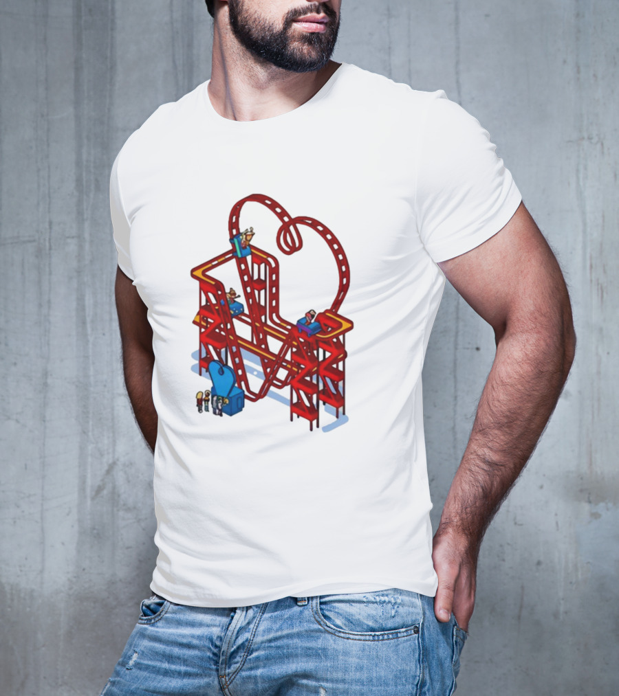 James Marriott Are We There Yet Roller Coaster Construction Fun Adventure T-Shirt