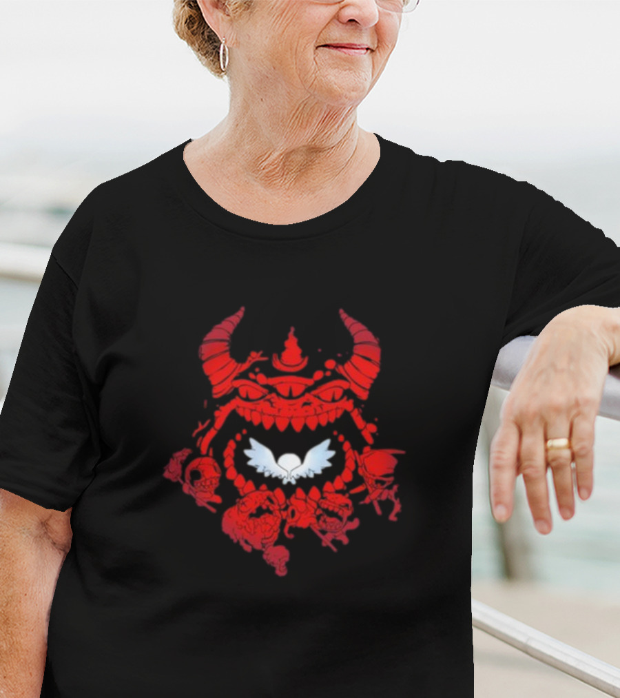 The Binding Of Isaac The Beast Red Demon Wings T-Shirt