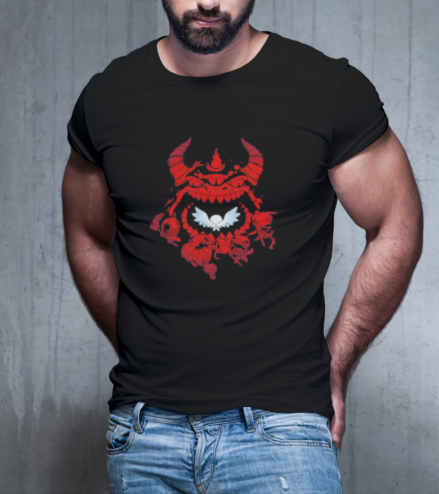 The Binding Of Isaac The Beast Red Demon Wings T-Shirt