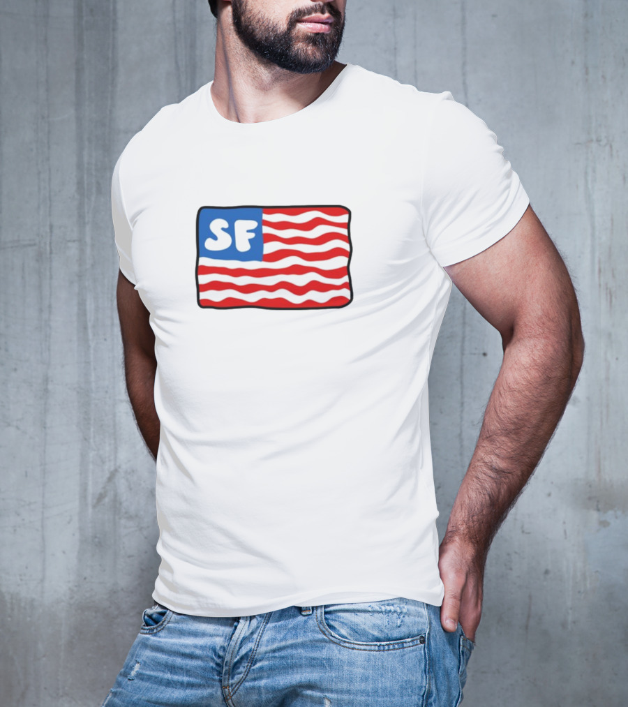Starfit Americana SF Waves Flag T-Shirt