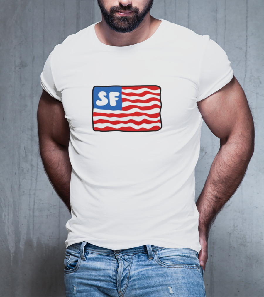 Starfit Americana SF Waves Flag T-Shirt