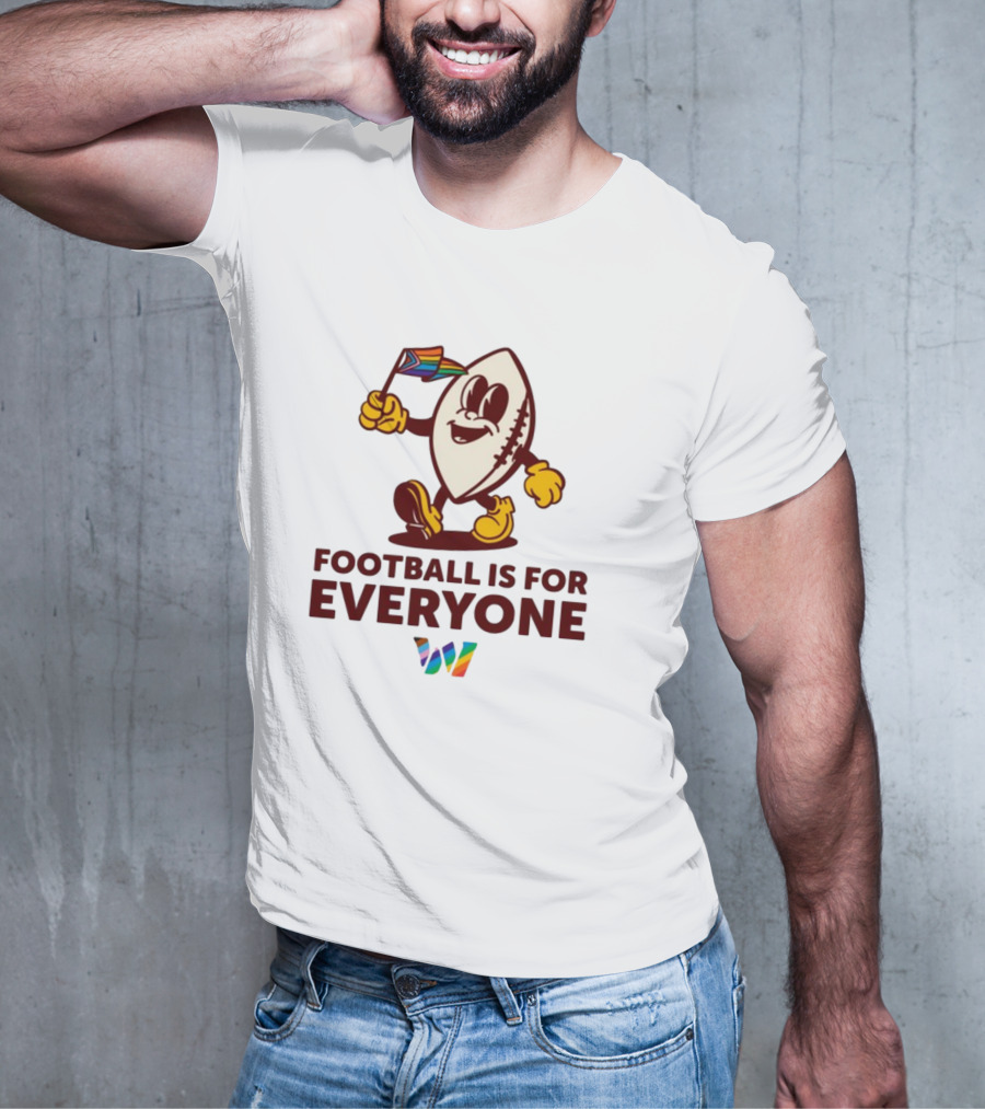 Washington Football Is For Everyone Pride T-Shirt