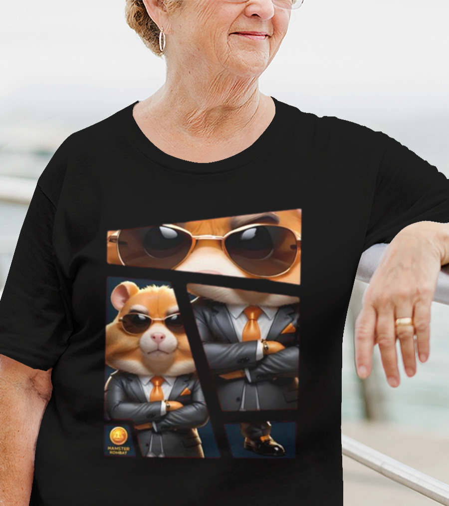 Hamster Combat Grandmaster Suit Sunglasses T-Shirt