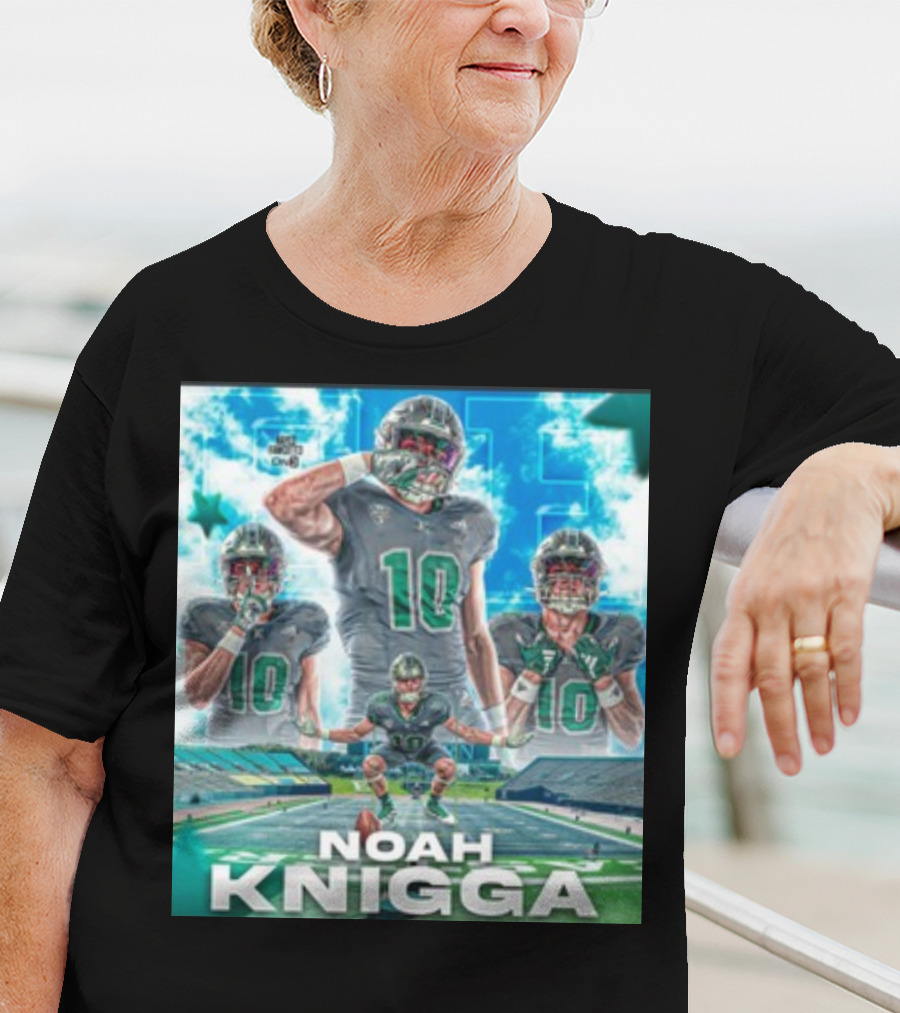 NOAH KNIGGA 10 Football Player On Field Performance Highlights T-Shirt