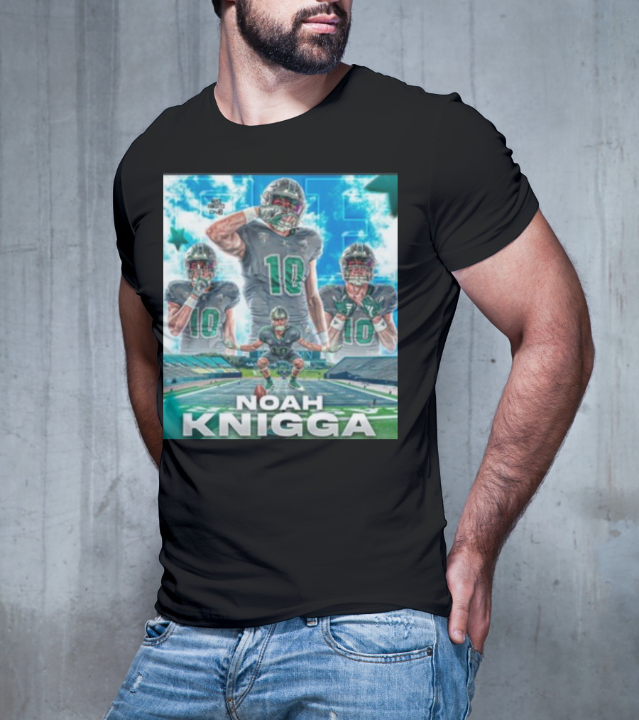 NOAH KNIGGA 10 Football Player On Field Performance Highlights T-Shirt
