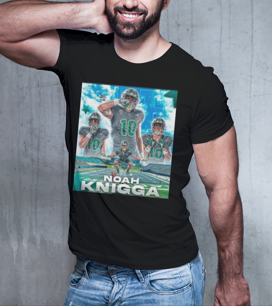 NOAH KNIGGA 10 Football Player On Field Performance Highlights T-Shirt