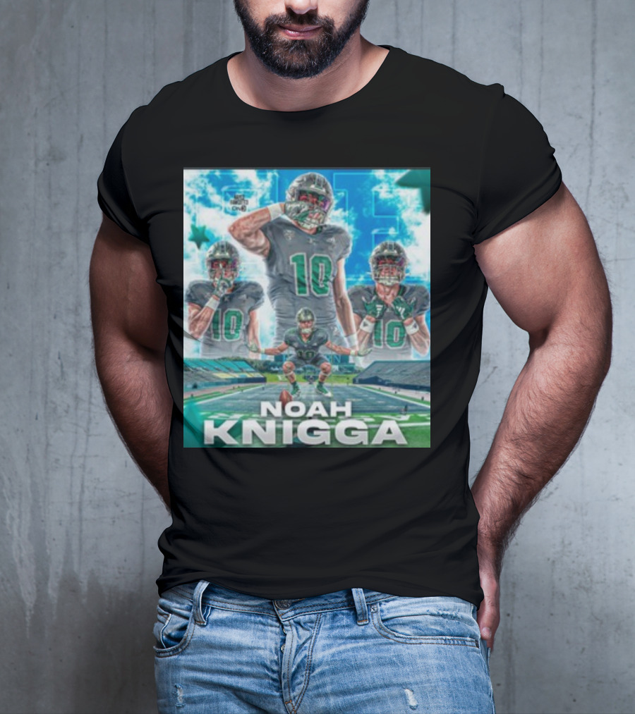 NOAH KNIGGA 10 Football Player On Field Performance Highlights T-Shirt