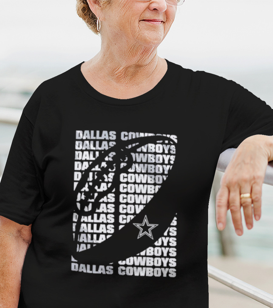 Dallas Cowboys Youth Football Star Logo Repeated T-Shirt