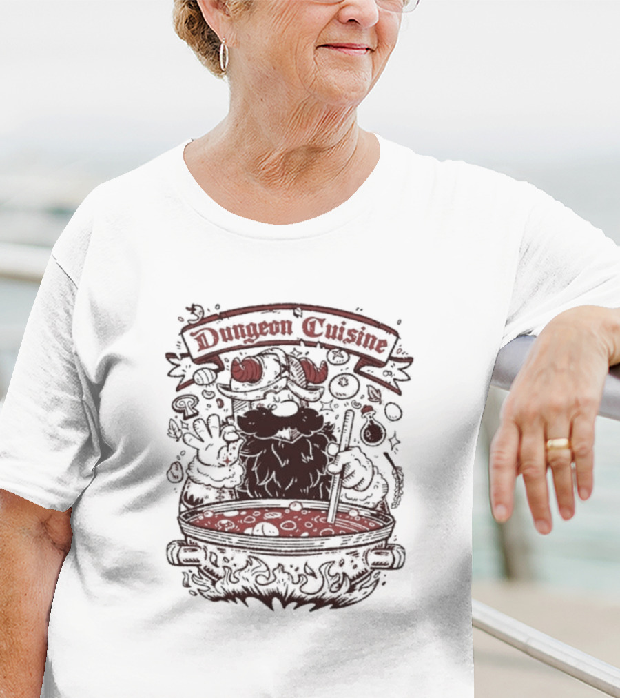 Dungeon Cuisine Devil Chef Brewing Magical Soup T-Shirt
