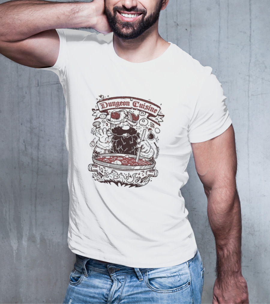 Dungeon Cuisine Devil Chef Brewing Magical Soup T-Shirt