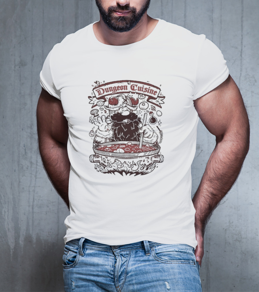 Dungeon Cuisine Devil Chef Brewing Magical Soup T-Shirt