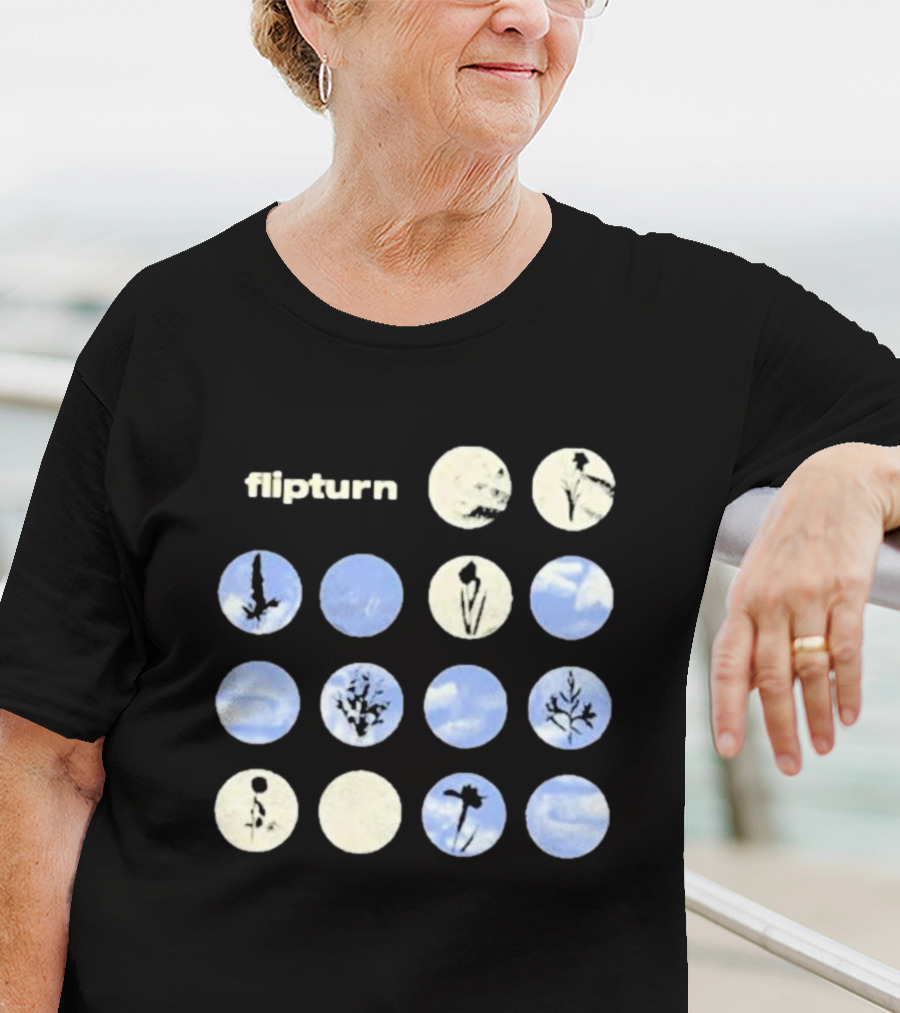 Flipturn Wildflower Sky Circles Botanical T-Shirt