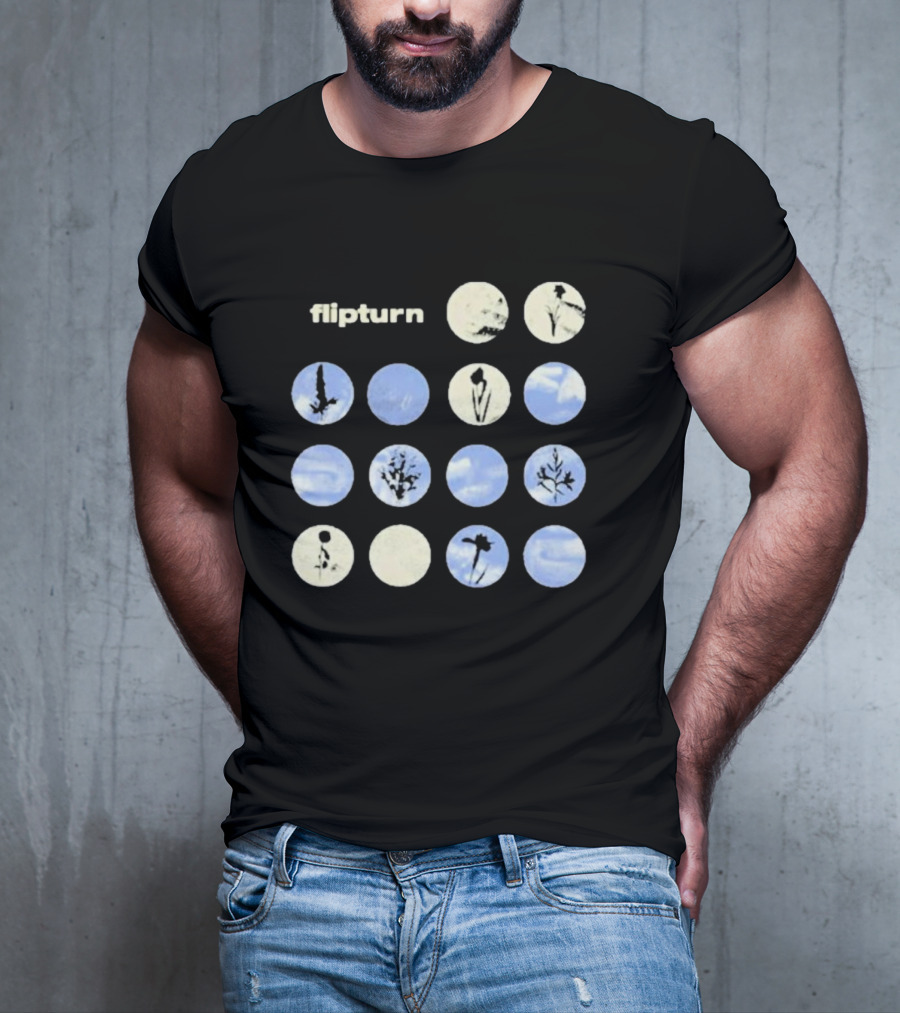 Flipturn Wildflower Sky Circles Botanical T-Shirt