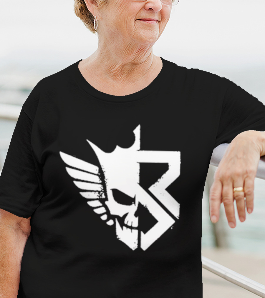 Freakin Nightmare Skull Crown Wings T-Shirt