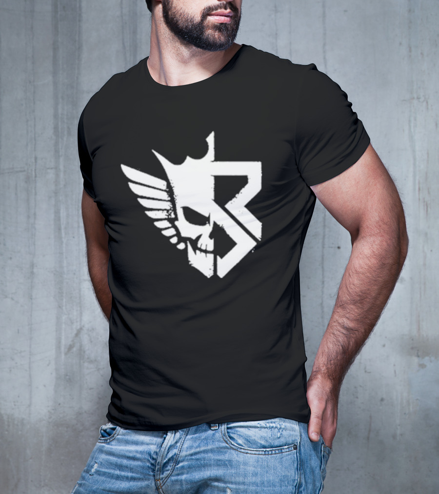 Freakin Nightmare Skull Crown Wings T-Shirt