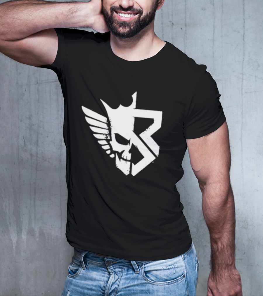 Freakin Nightmare Skull Crown Wings T-Shirt