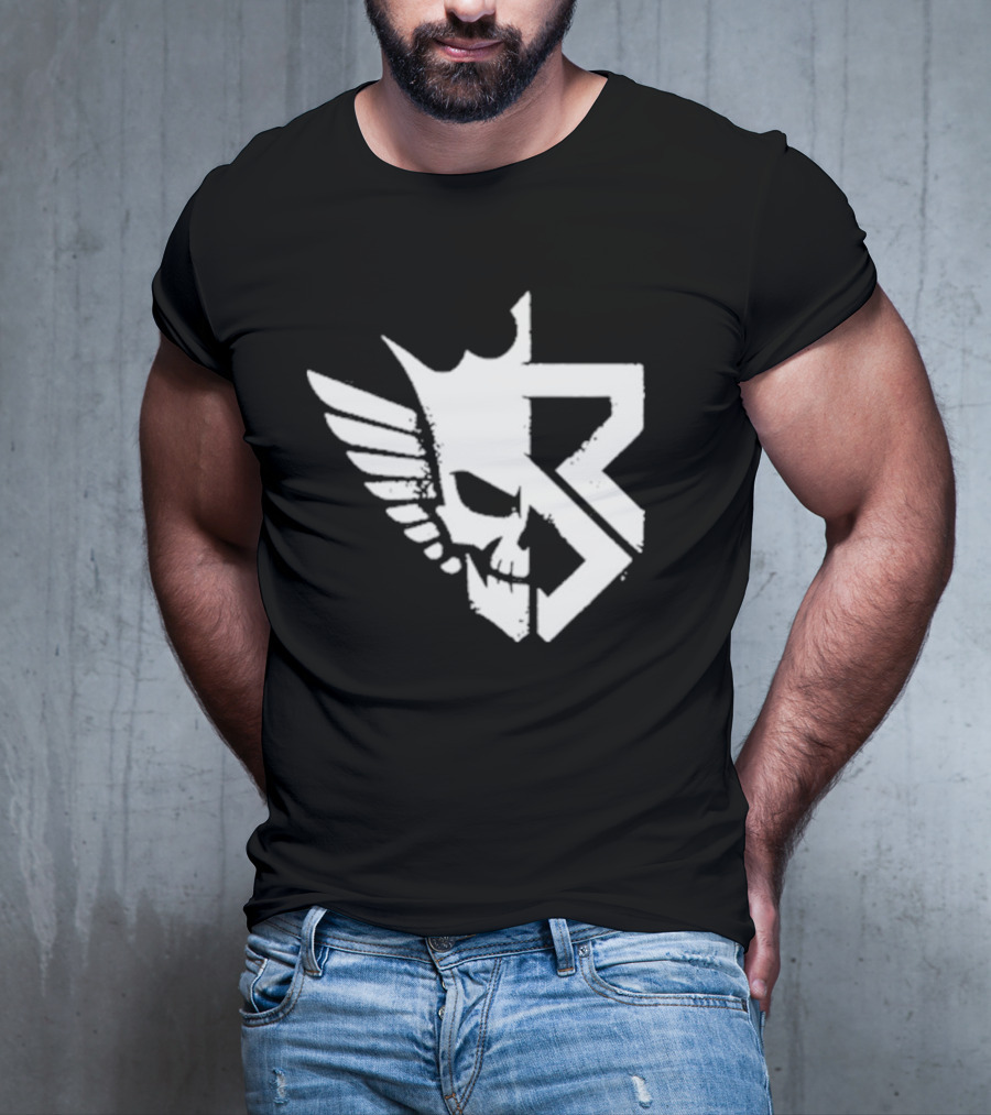 Freakin Nightmare Skull Crown Wings T-Shirt