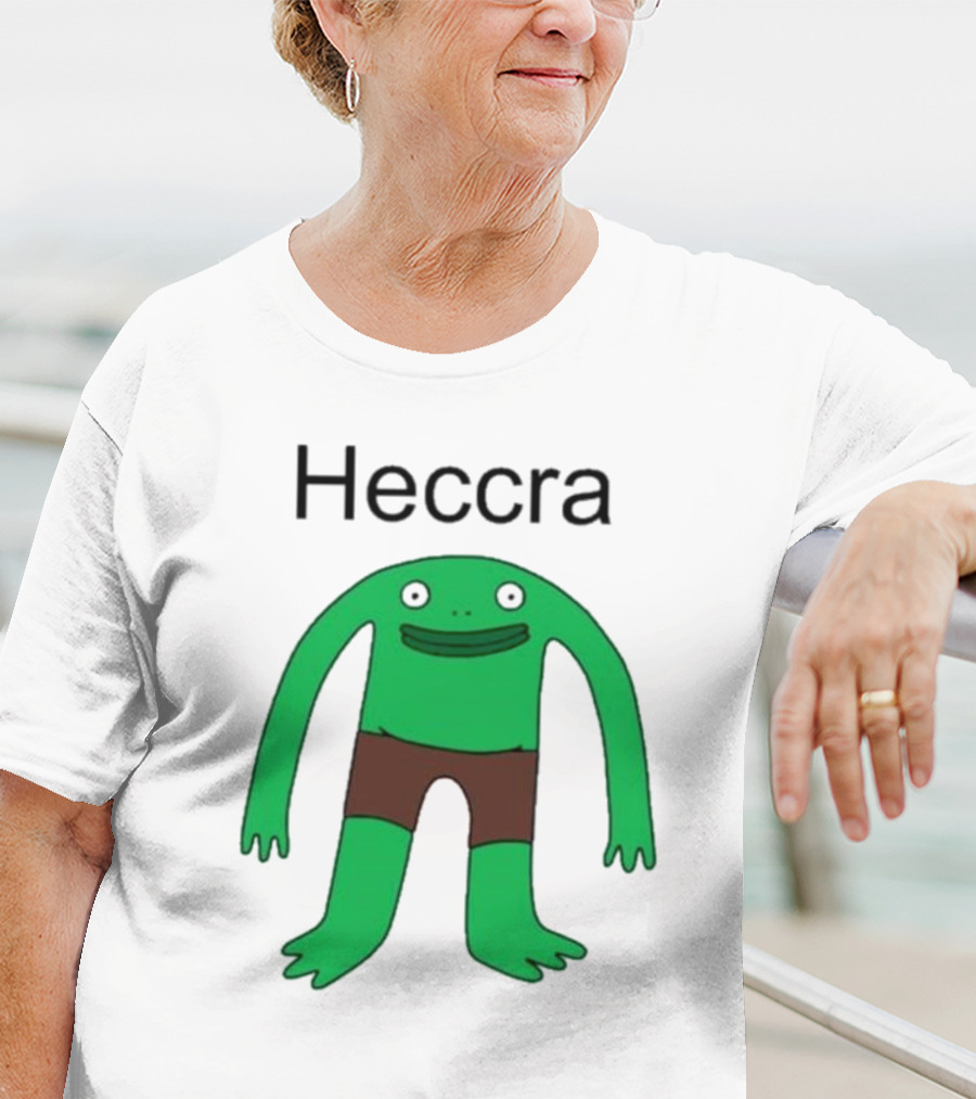 Heccra Mr. Frog Cartoon Character In Brown Shorts T-Shirt