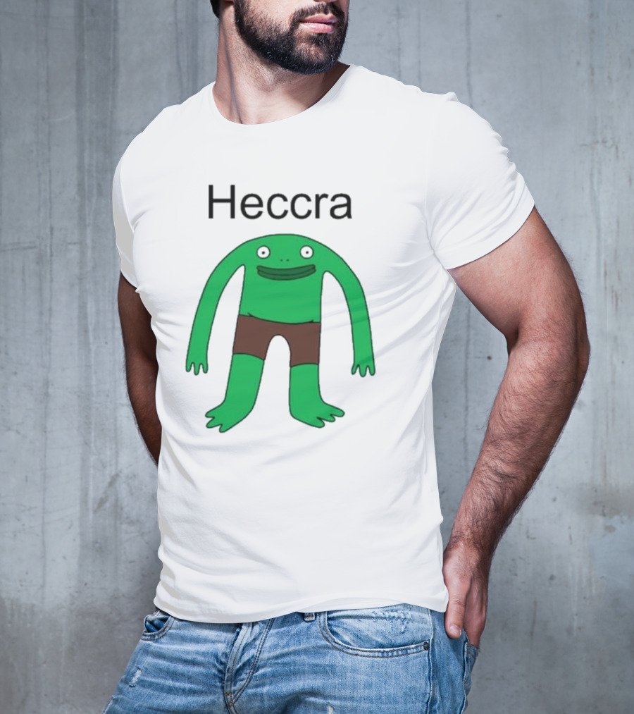 Heccra Mr. Frog Cartoon Character In Brown Shorts T-Shirt