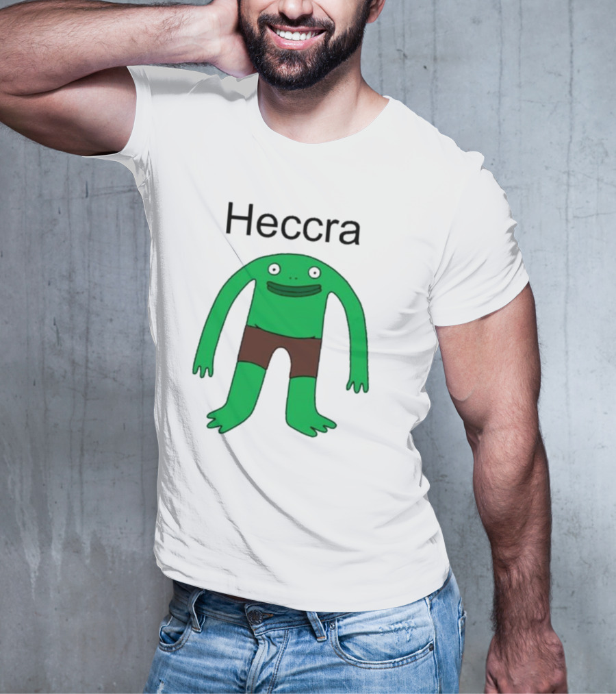 Heccra Mr. Frog Cartoon Character In Brown Shorts T-Shirt