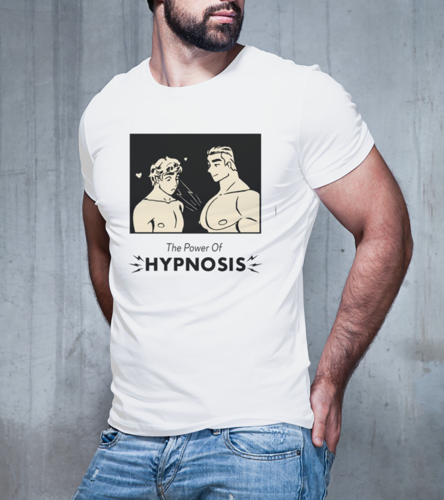 Hypnosis Power With Mesmerized Characters And Heart Symbols T-Shirt