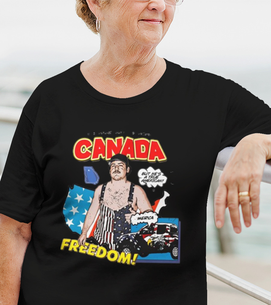 His Name May Be Noah Canada Freedom True American Comic T-Shirt