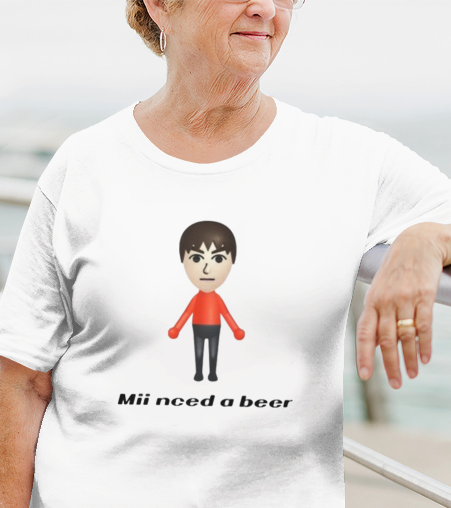 Limited Mii Need A Beer Gaming Character T-Shirt