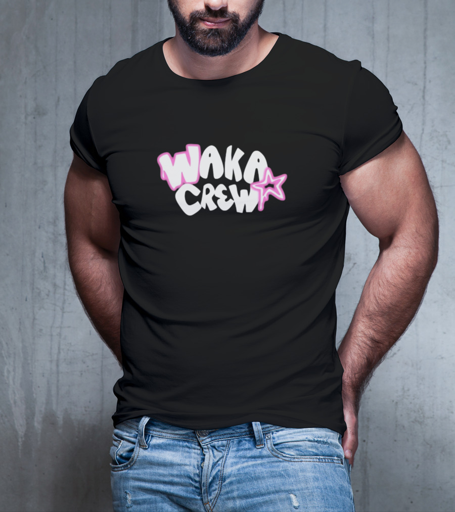 Waka Crew Airbrushed Pink Star T-Shirt