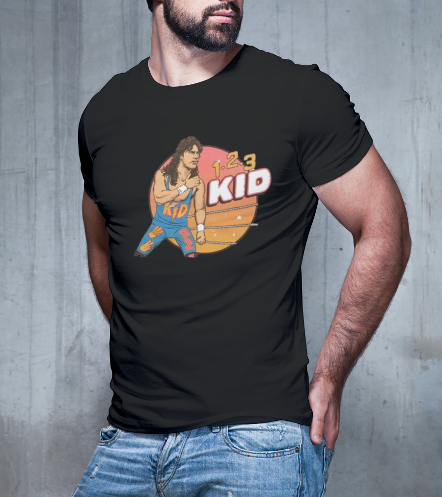 1-2-3 Kid Wrestling Legend Retro Graphics T-Shirt