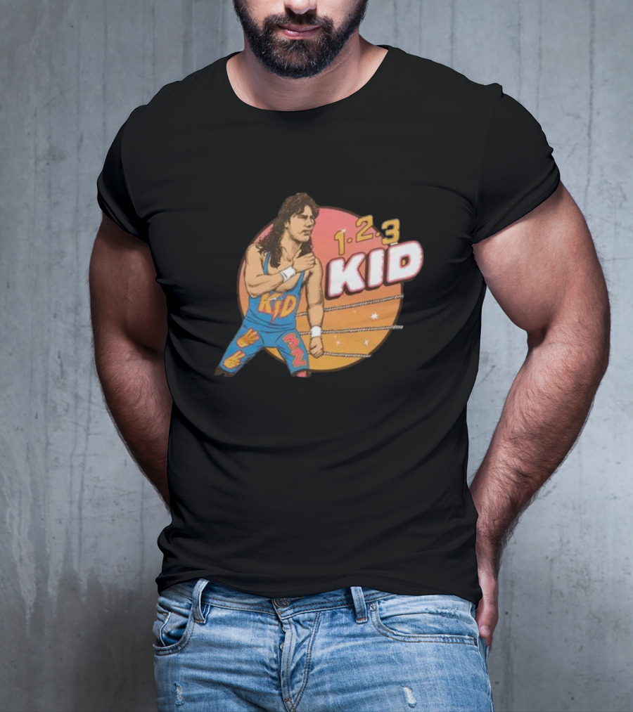 1-2-3 Kid Wrestling Legend Retro Graphics T-Shirt