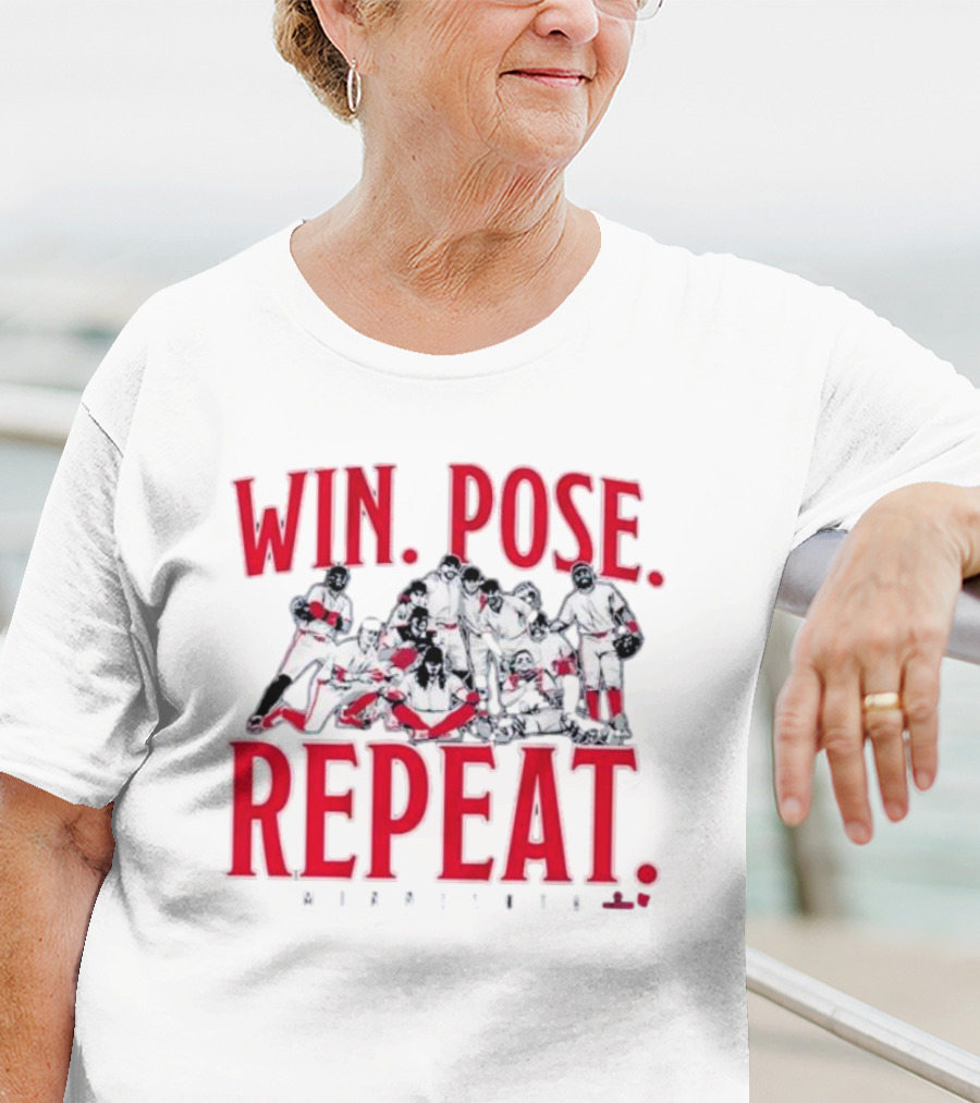 Minnesota Baseball Win Pose Repeat Team T-Shirt