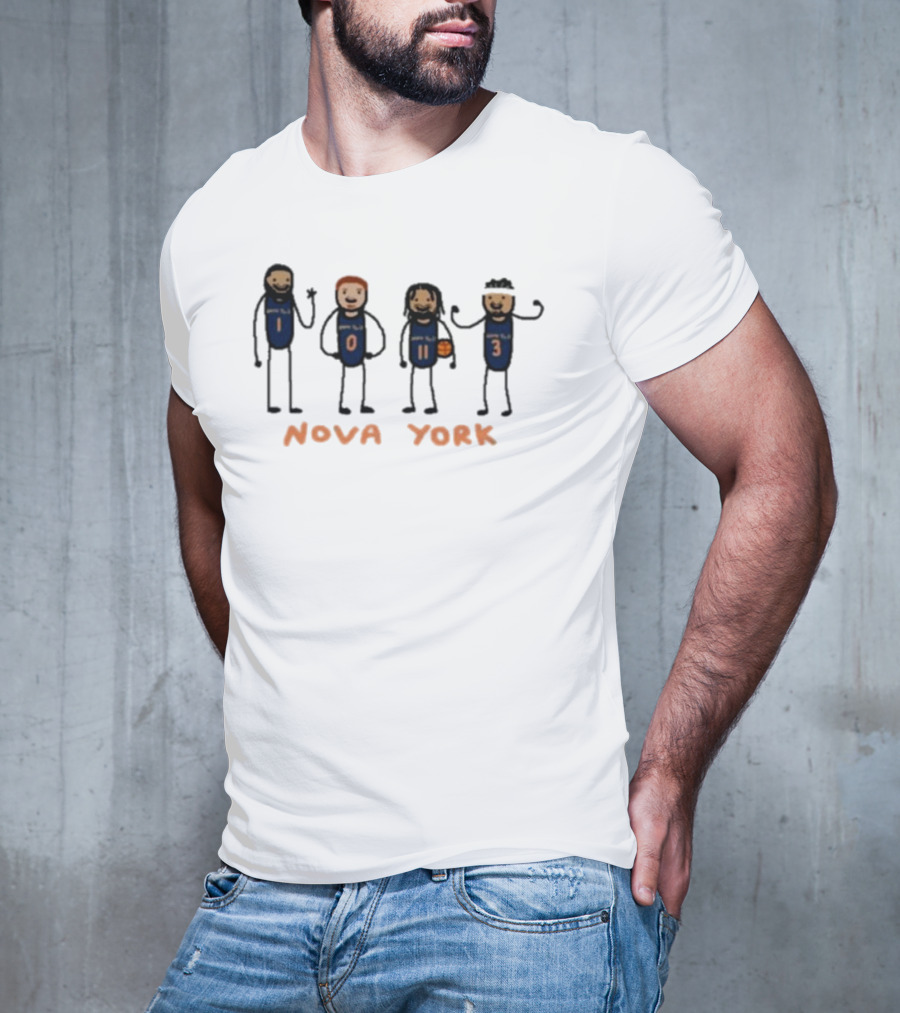 Nova York Basketball Characters Numbers 10 11 3 T-Shirt
