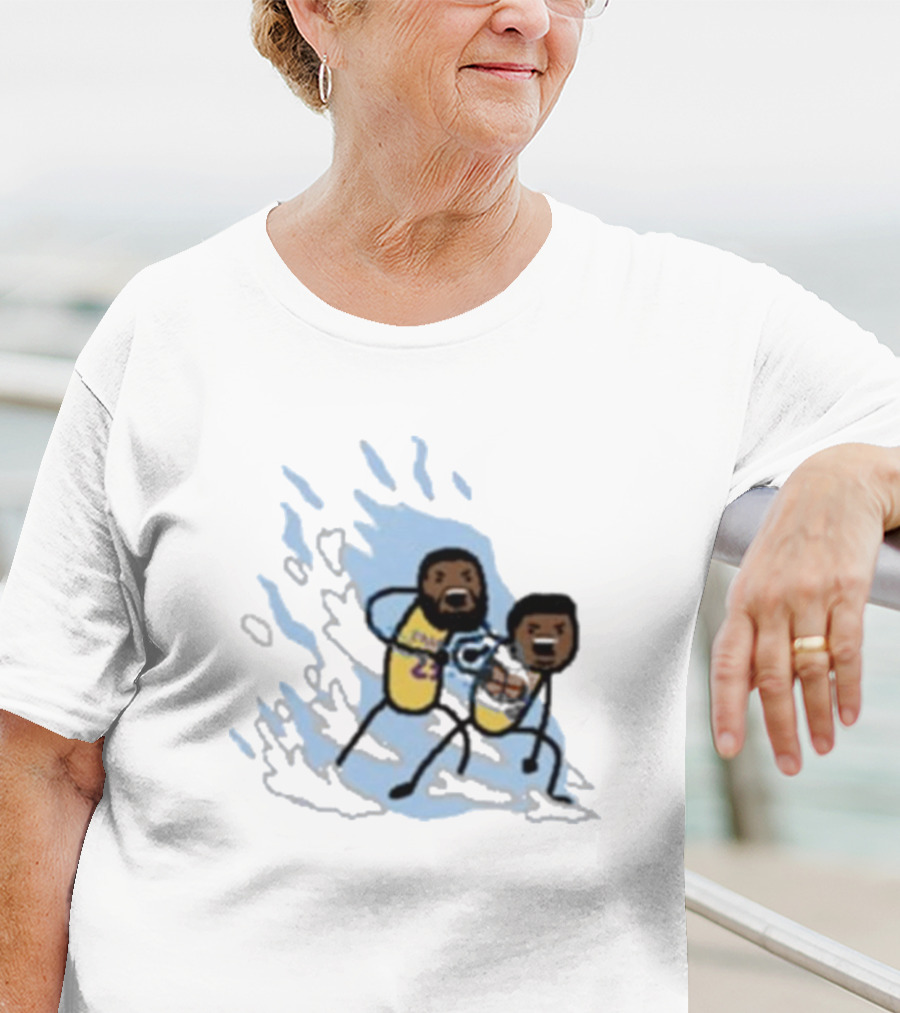 Father And Son Kamehameha Lakers Basketball Fusion T-Shirt