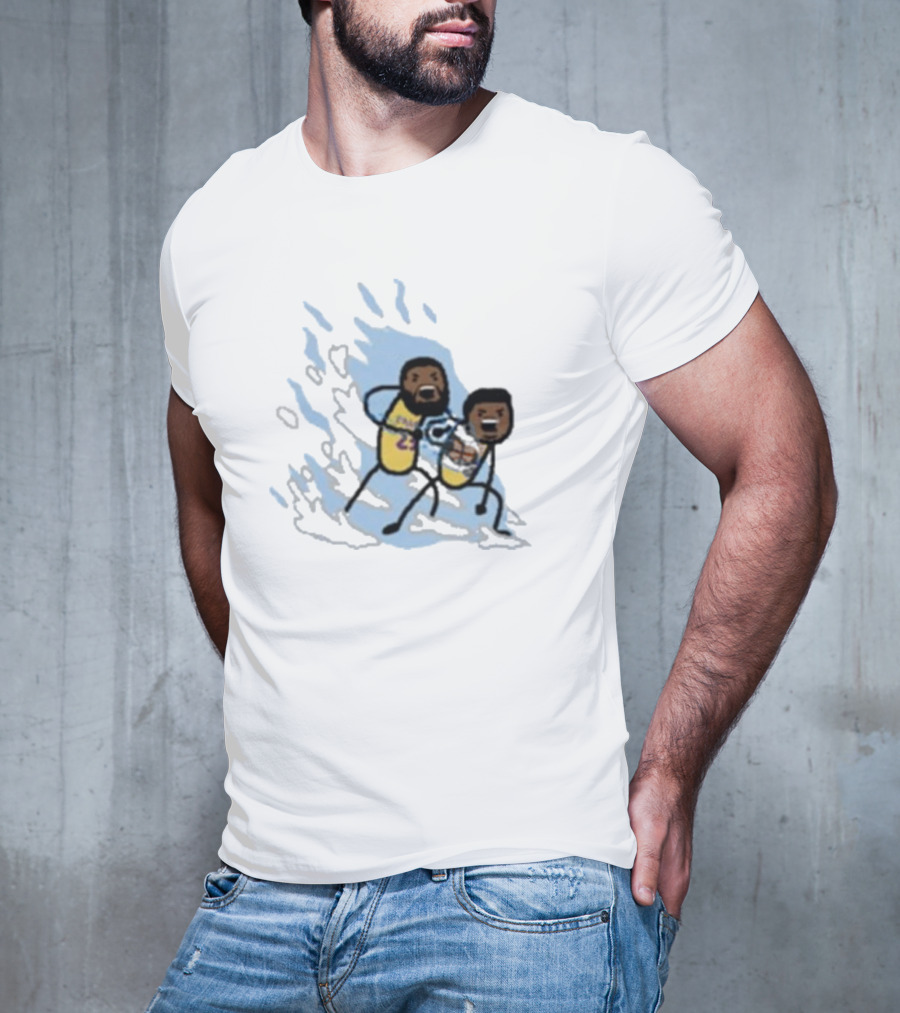 Father And Son Kamehameha Lakers Basketball Fusion T-Shirt