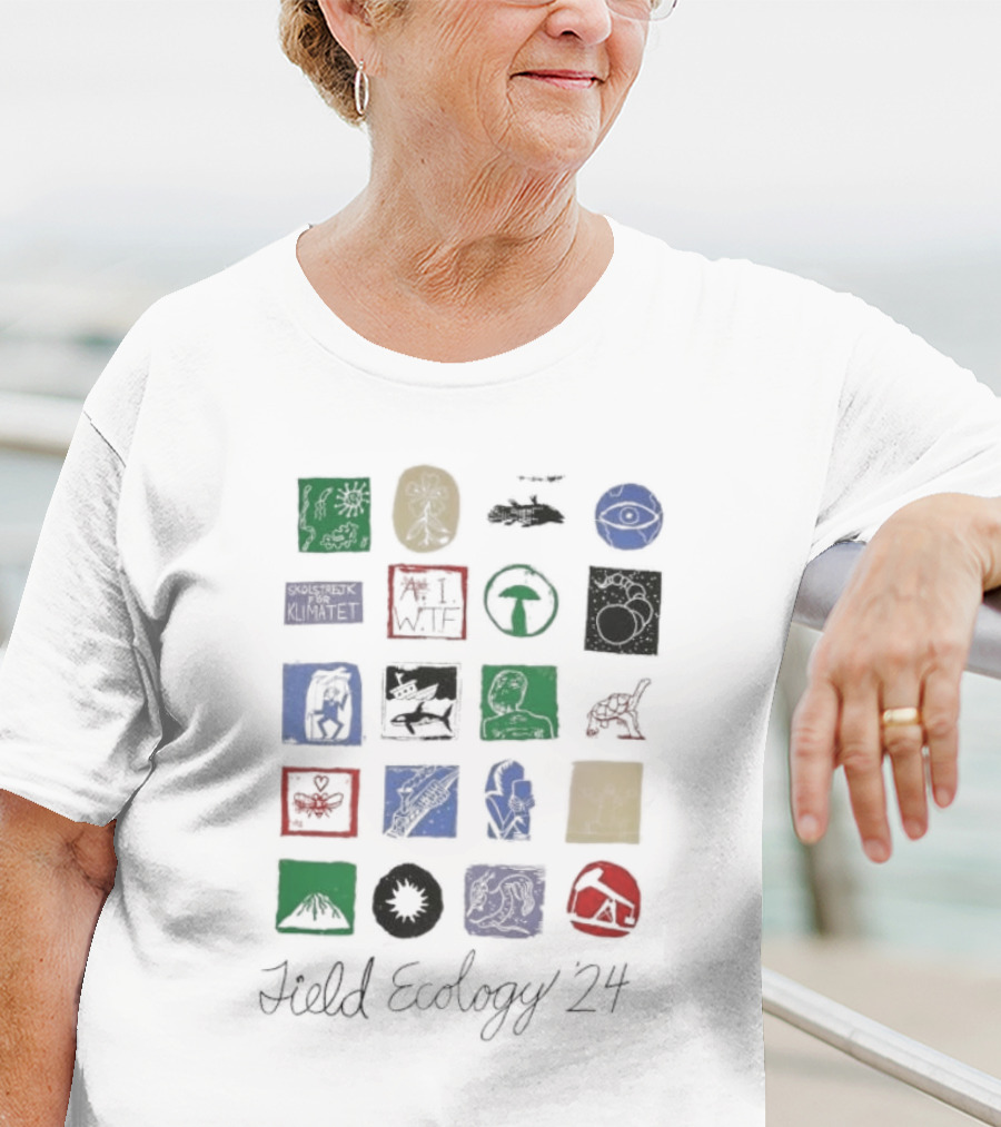 Fieldecology 24 Field Ecology Eye Mushroom Whale Hammerhead Bat Tree Planet Arrow Head T-Shirt