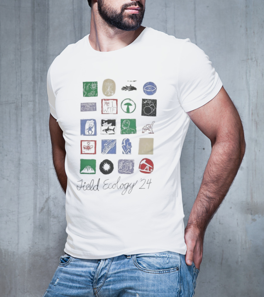 Fieldecology 24 Field Ecology Eye Mushroom Whale Hammerhead Bat Tree Planet Arrow Head T-Shirt