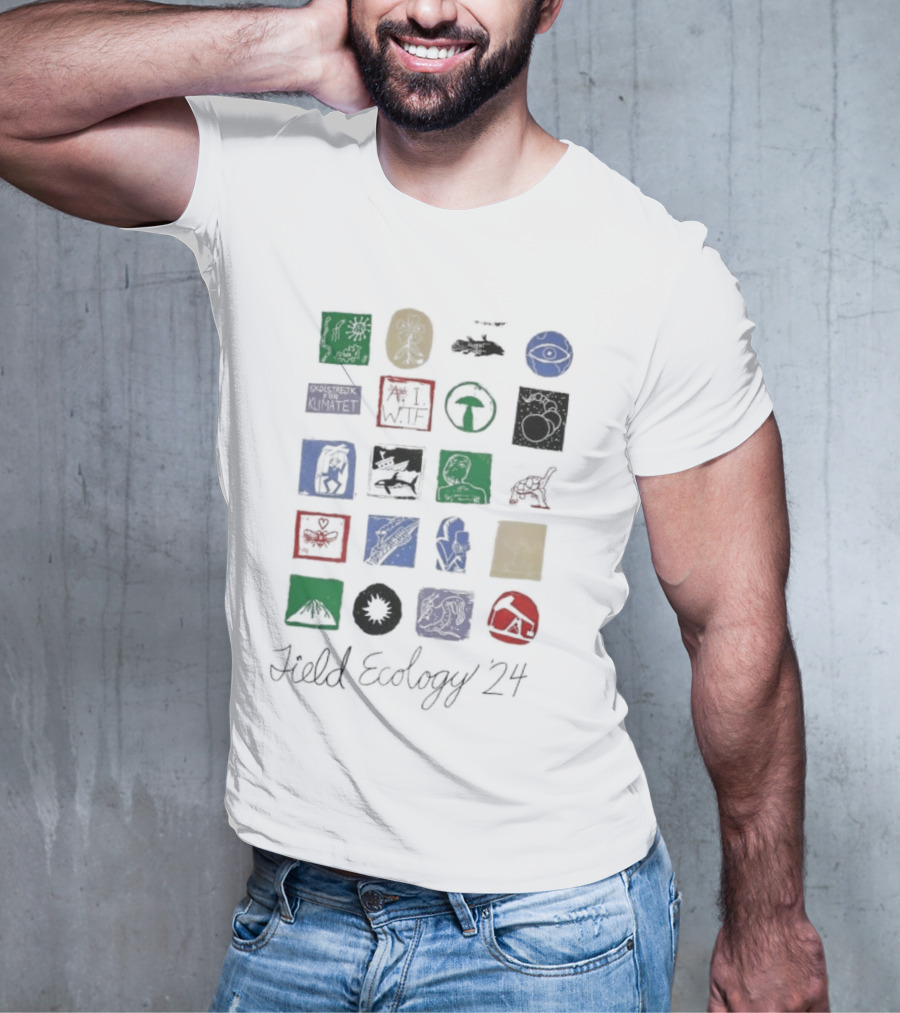 Fieldecology 24 Field Ecology Eye Mushroom Whale Hammerhead Bat Tree Planet Arrow Head T-Shirt