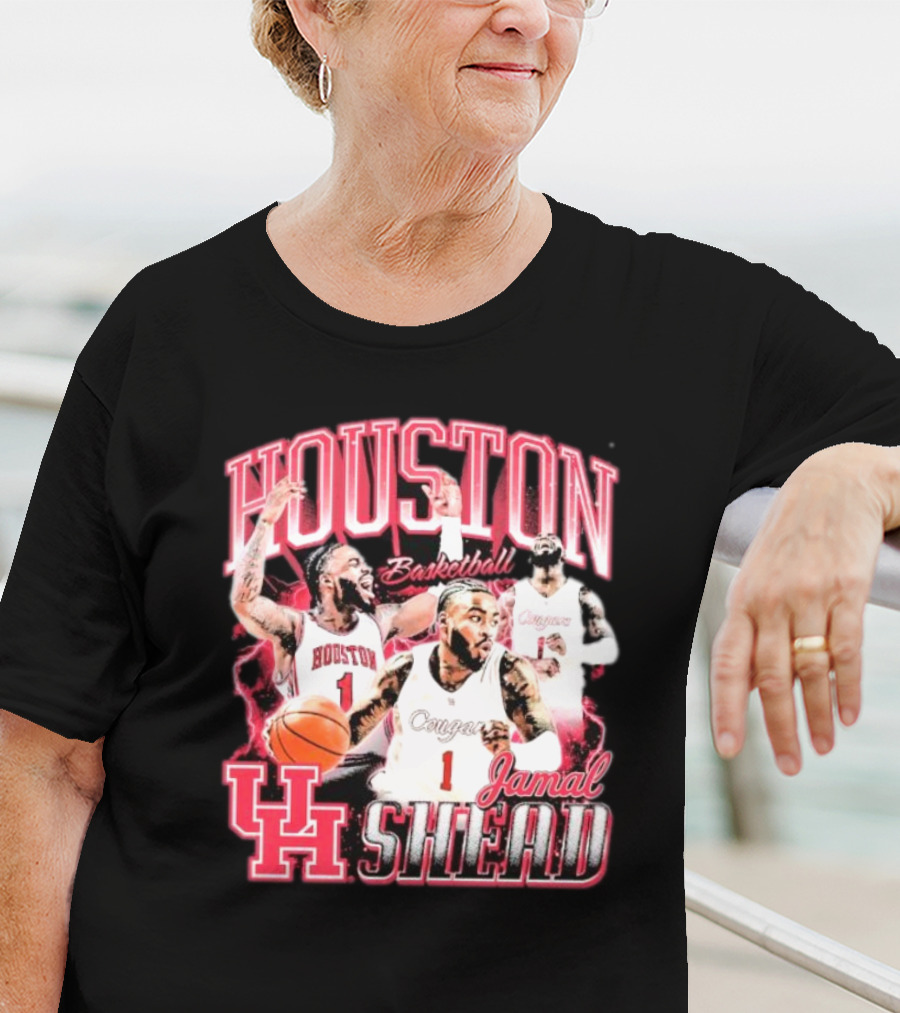 Jamal Shead Houston Cougars Basketball U H T-Shirt
