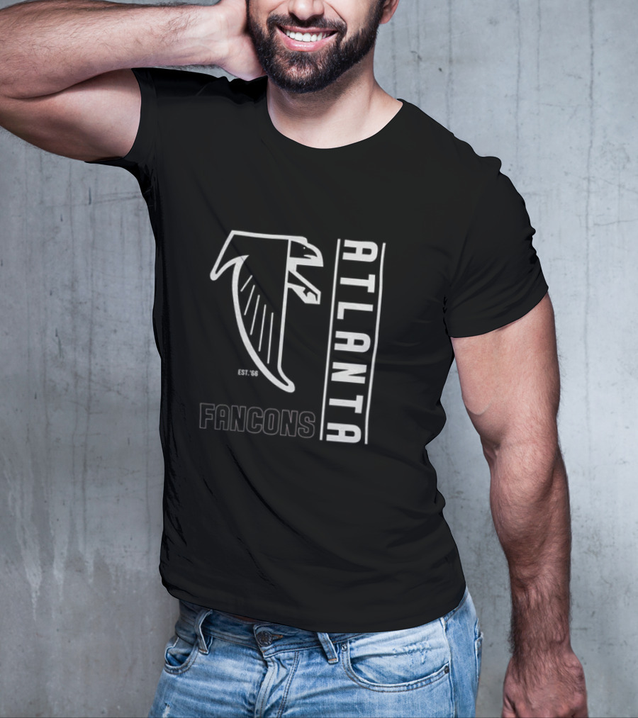 Atlanta Falcons Black Essential Established '66 Logo Fancons T-Shirt