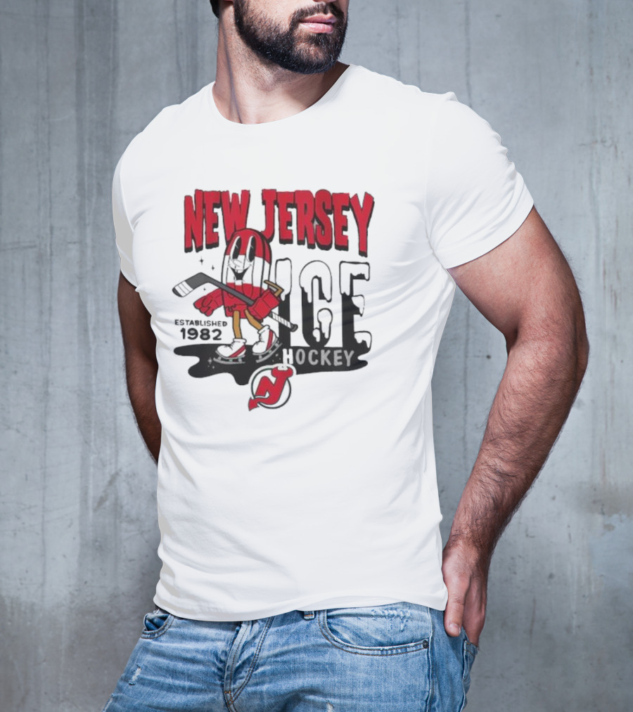 New Jersey Hockey Popsicle Established 1982 Youth Mitchell And Ness T-Shirt