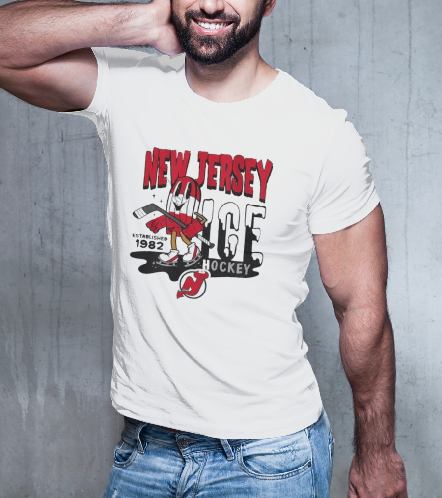 New Jersey Hockey Popsicle Established 1982 Youth Mitchell And Ness T-Shirt