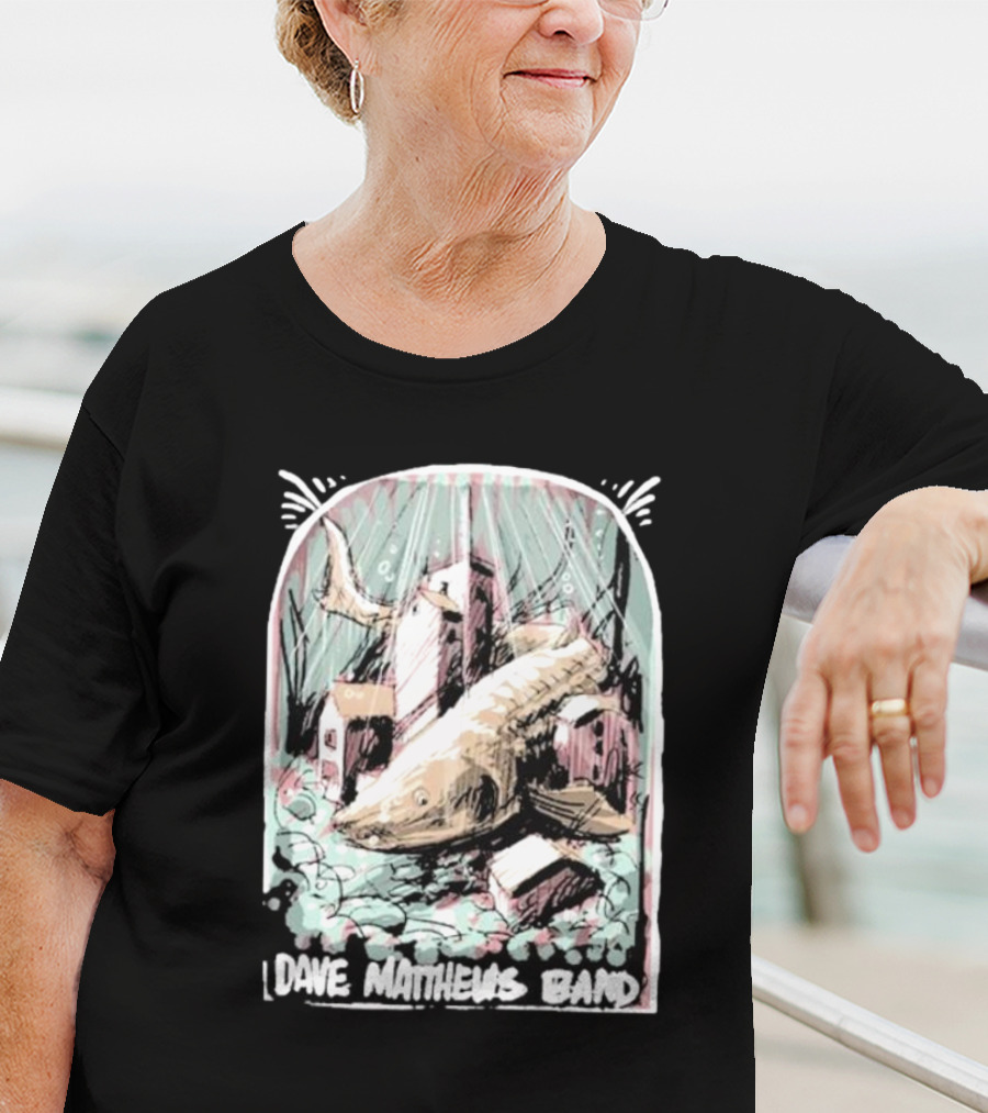 Dave Matthews Band June 26 Surreal Fish And Buildings T-Shirt