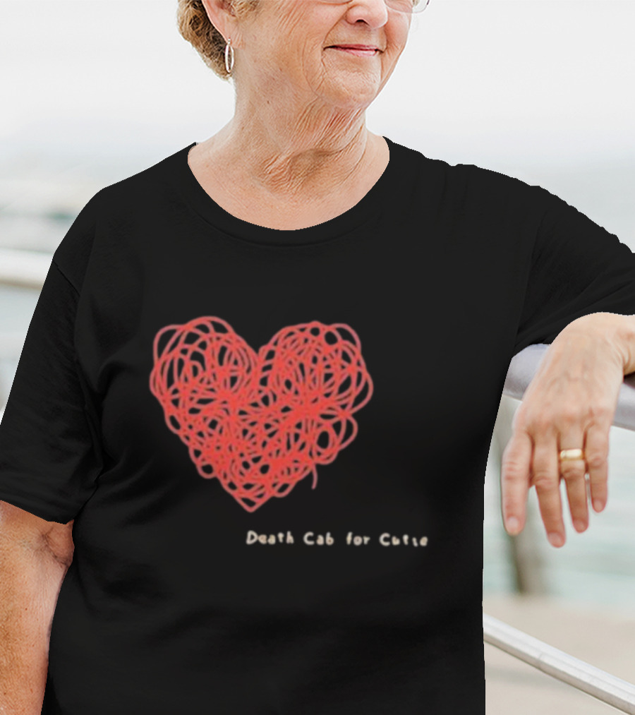 Death Cab For Cutie Heart Red Thread T-Shirt