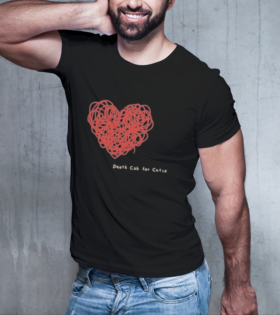 Death Cab For Cutie Heart Red Thread T-Shirt