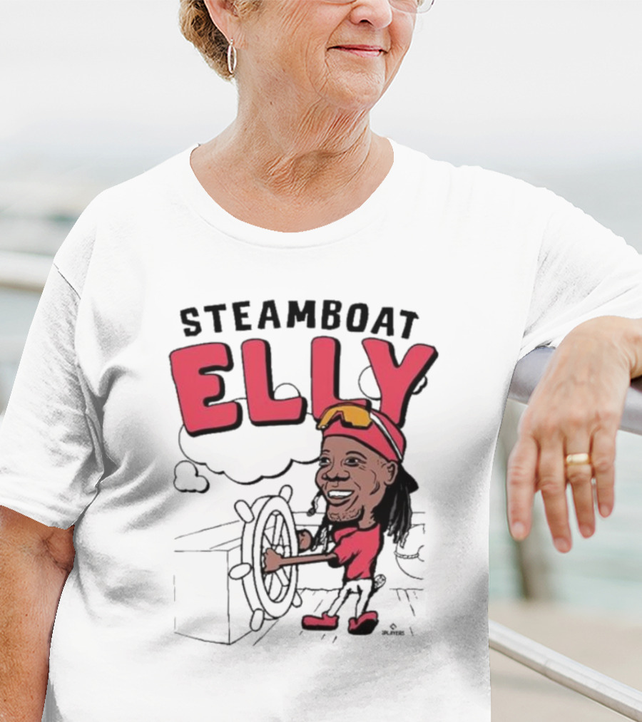 STEAMBOAT ELLY Elly De La Cruz Wheel Turner Cartoon T-Shirt