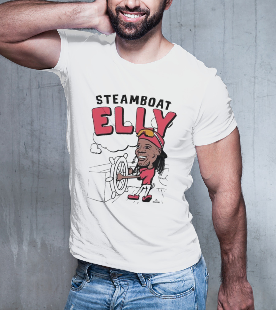 STEAMBOAT ELLY Elly De La Cruz Wheel Turner Cartoon T-Shirt