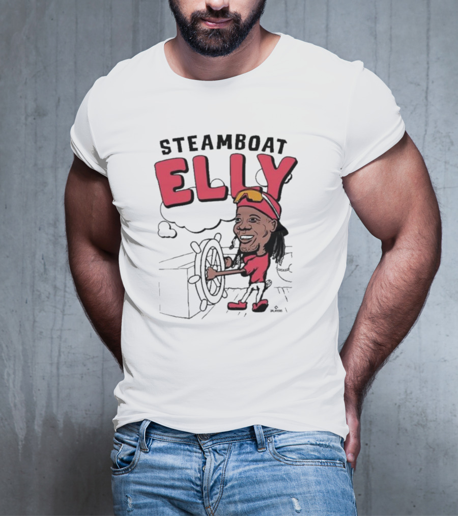 STEAMBOAT ELLY Elly De La Cruz Wheel Turner Cartoon T-Shirt