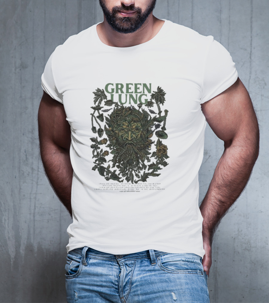 Green Lung Mythical Foliate Face Live At Hellfest T-Shirt