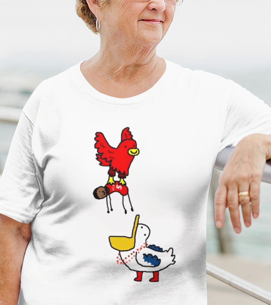 Hawks Trade Dejounte Murray To The Pelicans NBA Paint Bird Dunking Player T-Shirt